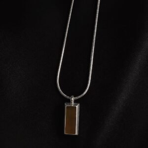 WhatsApp Image 2026-08-22 at 1.04.00 AM Square Silver Brick Necklace